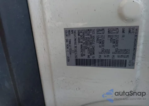 2014 Nissan Rogue Sl z USA, uszkodzony, nr VIN 5N1AT2MV4EC816126